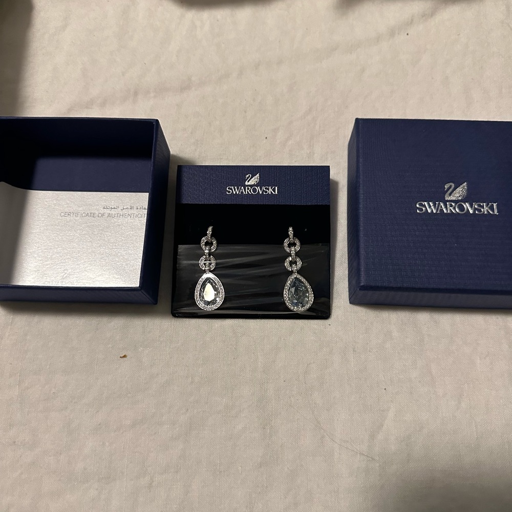 NWT Swarovski earrings - Picture 2 of 2